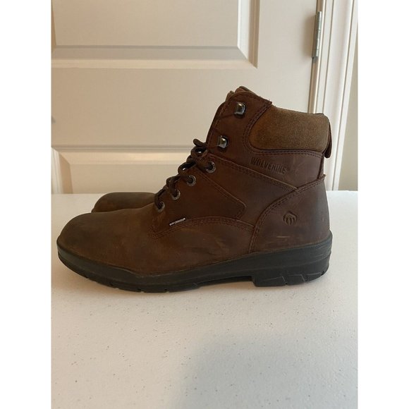 Wolverine Men's Durashocks Slip Resistant 6" Work Boot Leather Size 11.5 W02038 - Picture 2 of 9